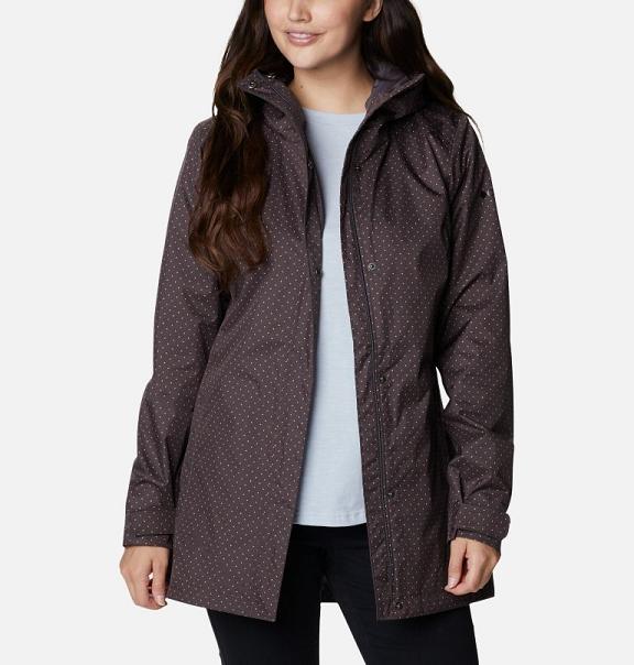 Columbia Splash A Little II Rain Jacket Navy For Women's NZ78502 New Zealand